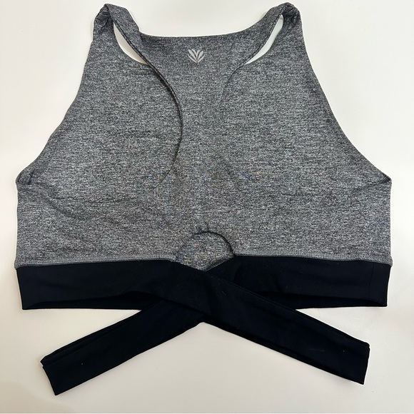 Forever 21 Womens Racerback Sports Bra with Underbust Criss Cross Unlined Size L - Picture 2 of 5